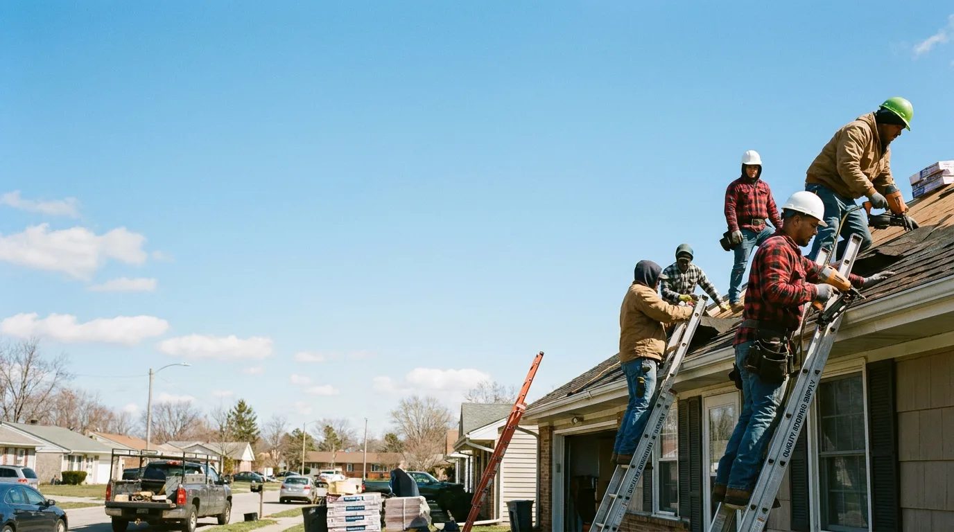Roofing in Commiskey, IN near me